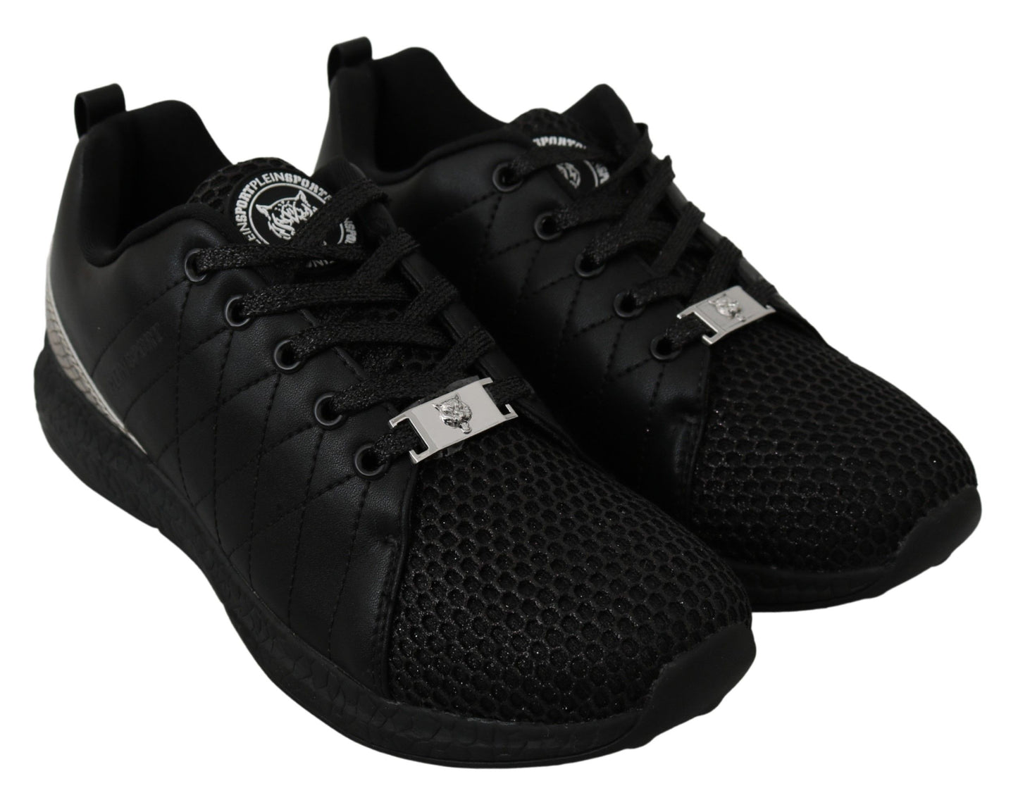 Philipp Plein Black Casual Running Sneakers