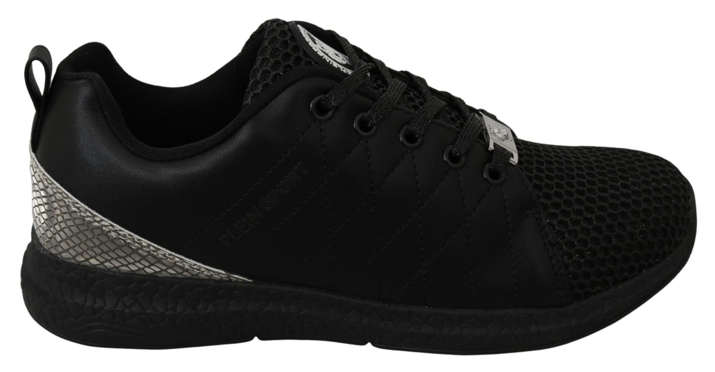 Philipp Plein Black Casual Running Sneakers