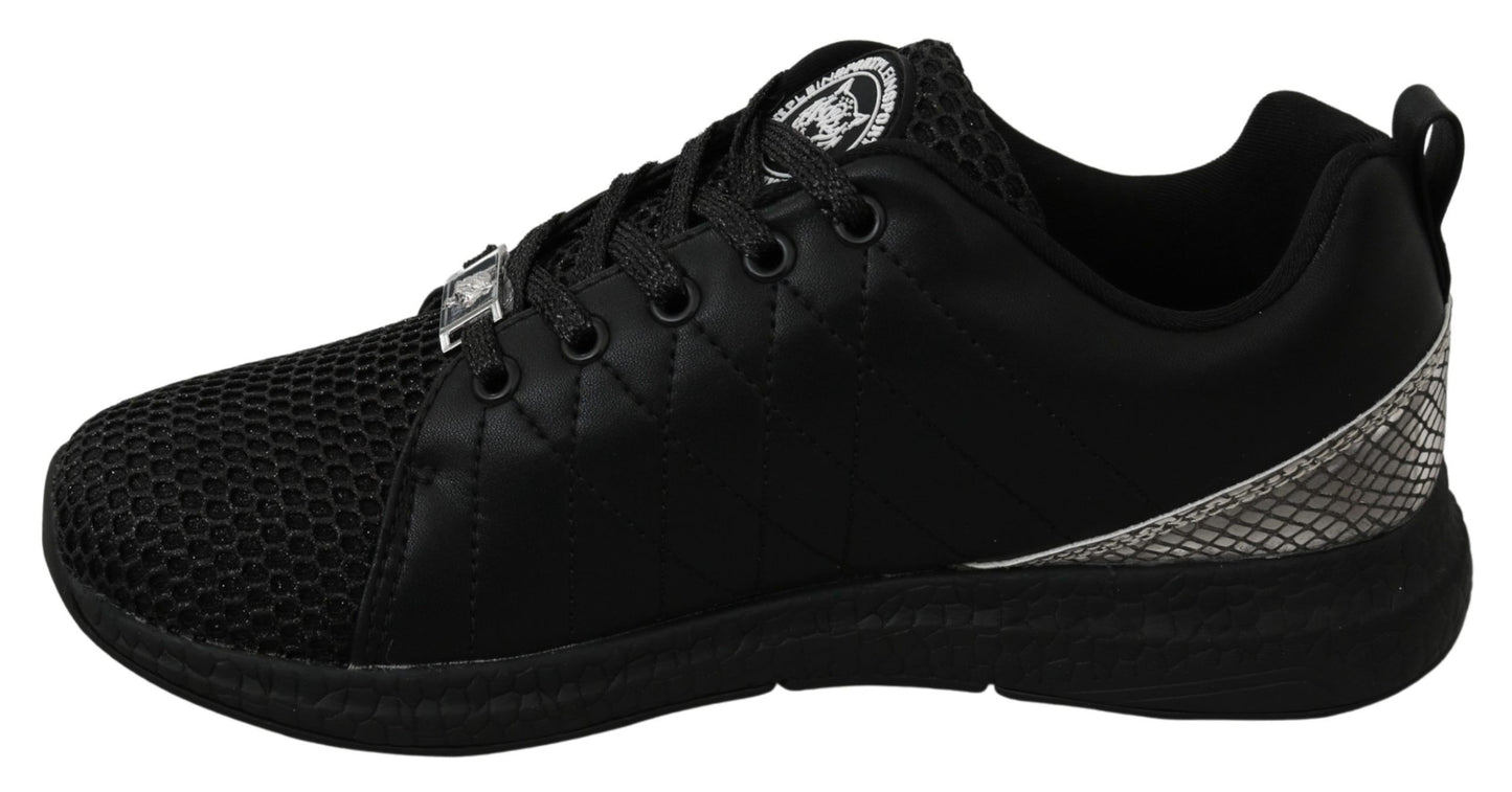 Philipp Plein Black Casual Running Sneakers