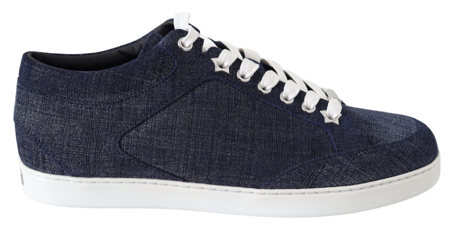 Luxury Slip-On Denim Suede Sneakers - Blue