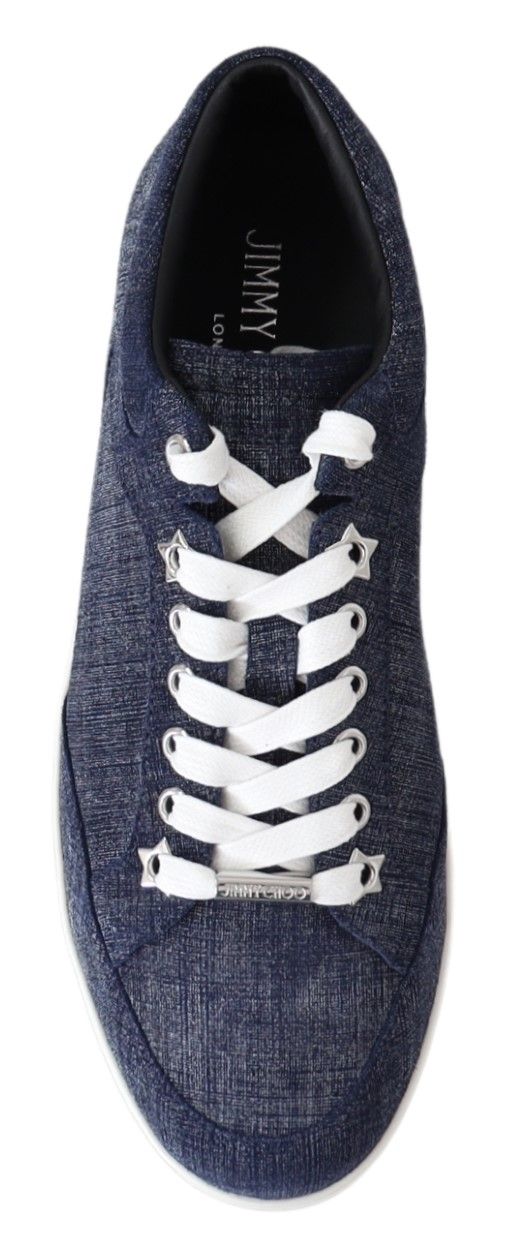 Luxury Slip-On Denim Suede Sneakers - Blue