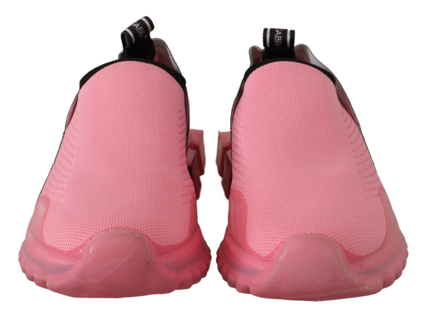 Dolce & Gabbana Pink Low-Top Slip-On Casual Sorrento Sneakers