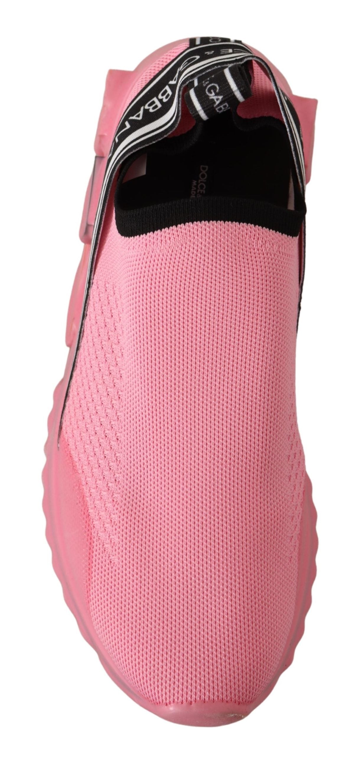 Dolce & Gabbana Pink Low-Top Slip-On Casual Sorrento Sneakers