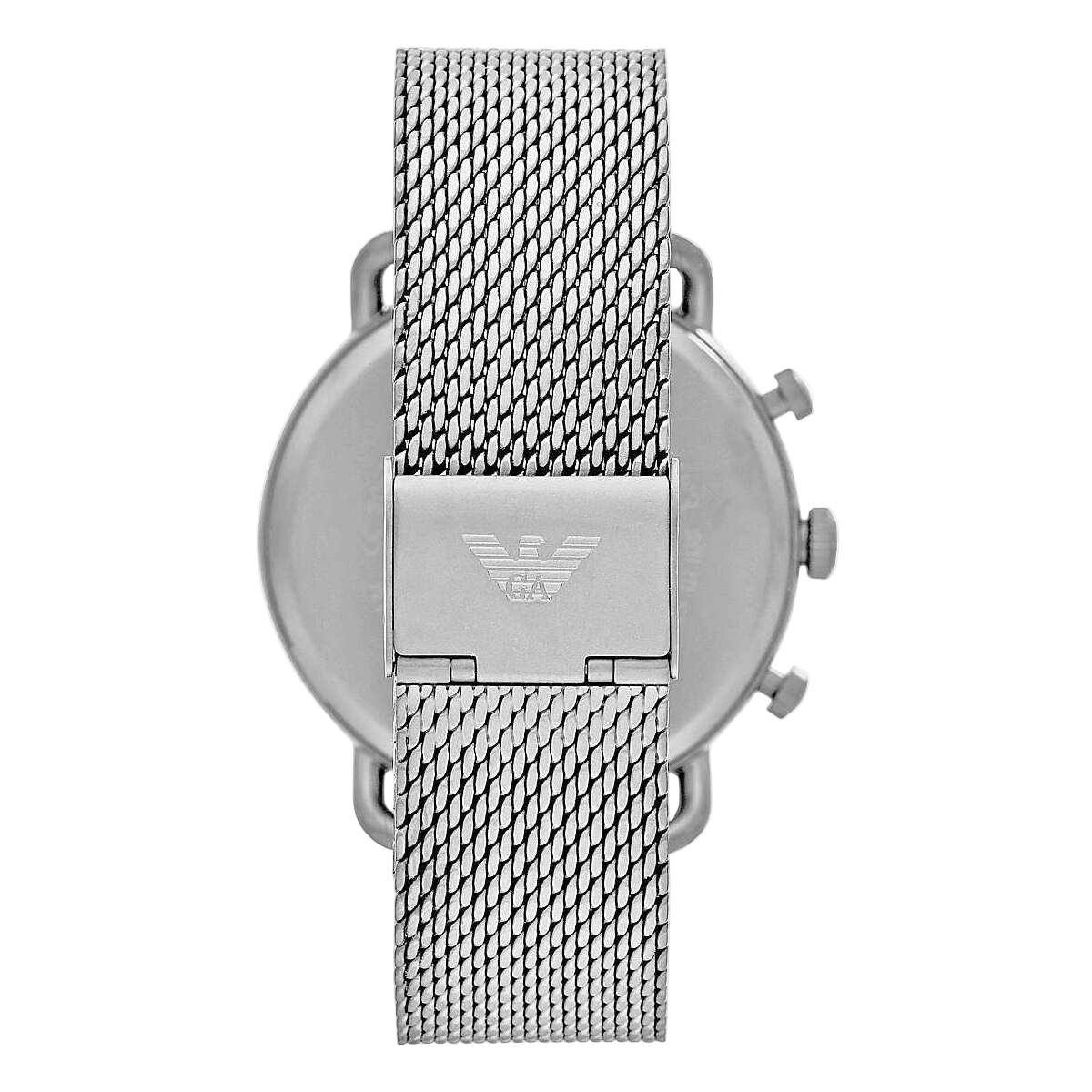 Sophisticated Silver Steel Chronograph Watch