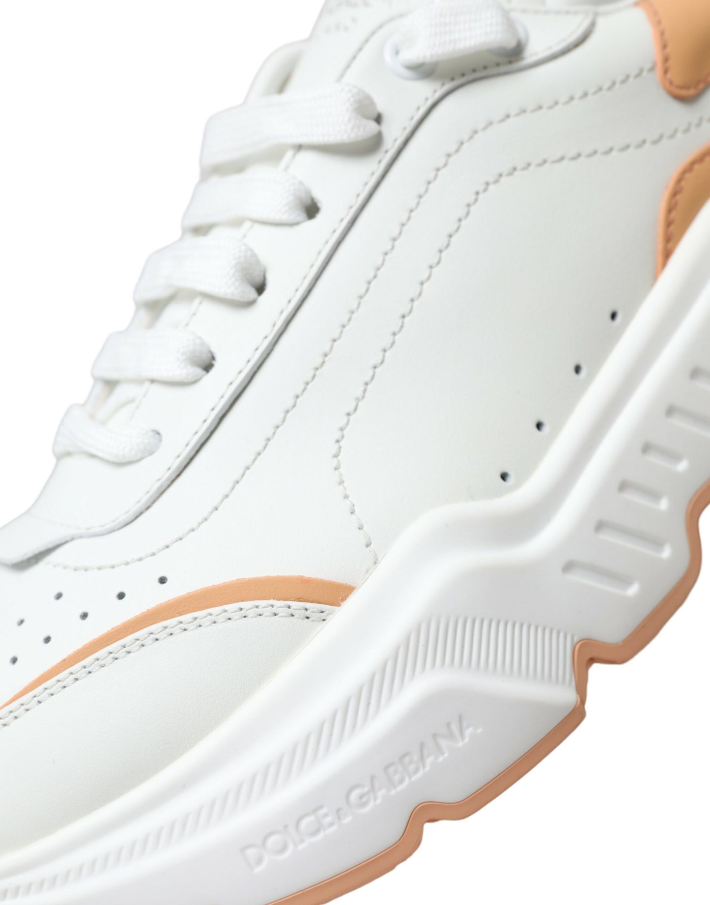 Leather DAYMASTER Low-Top Sneakers - White Peach