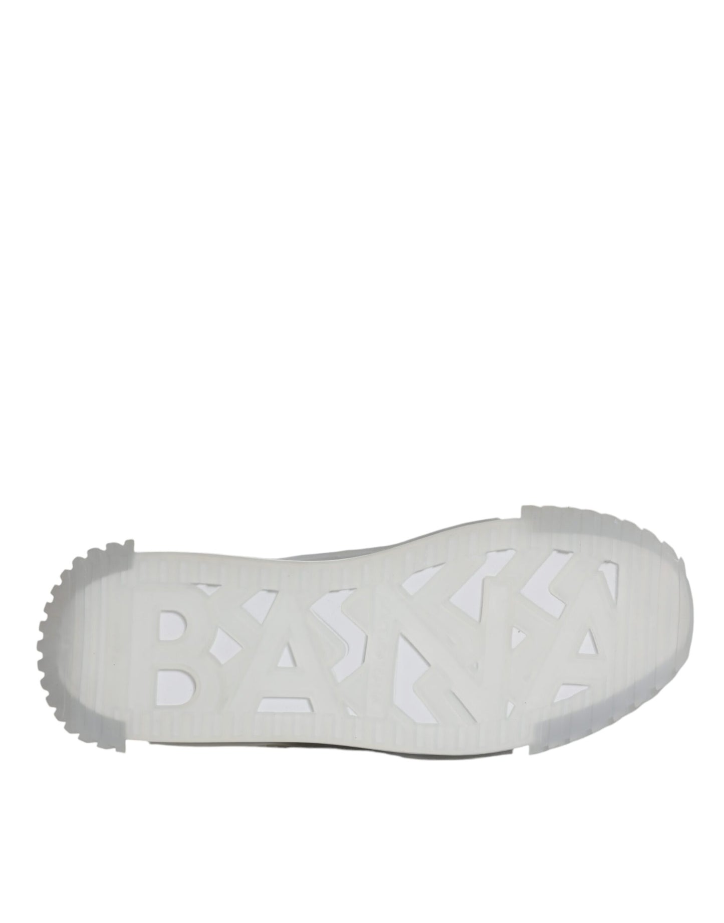 Dolce & Gabbana White Silver Low Top NS1 Sneakers