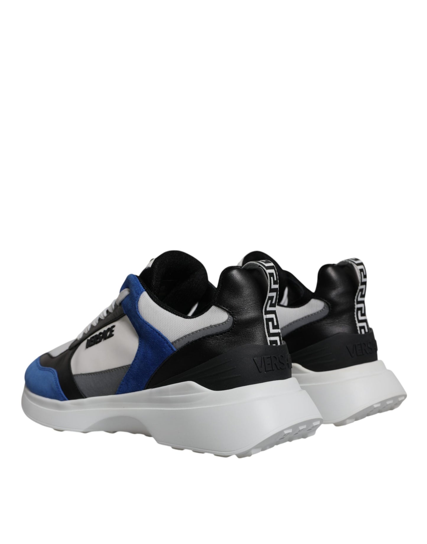 Versace Multicolor Canvas Quad Fabric Medusa Low Top Sneakers