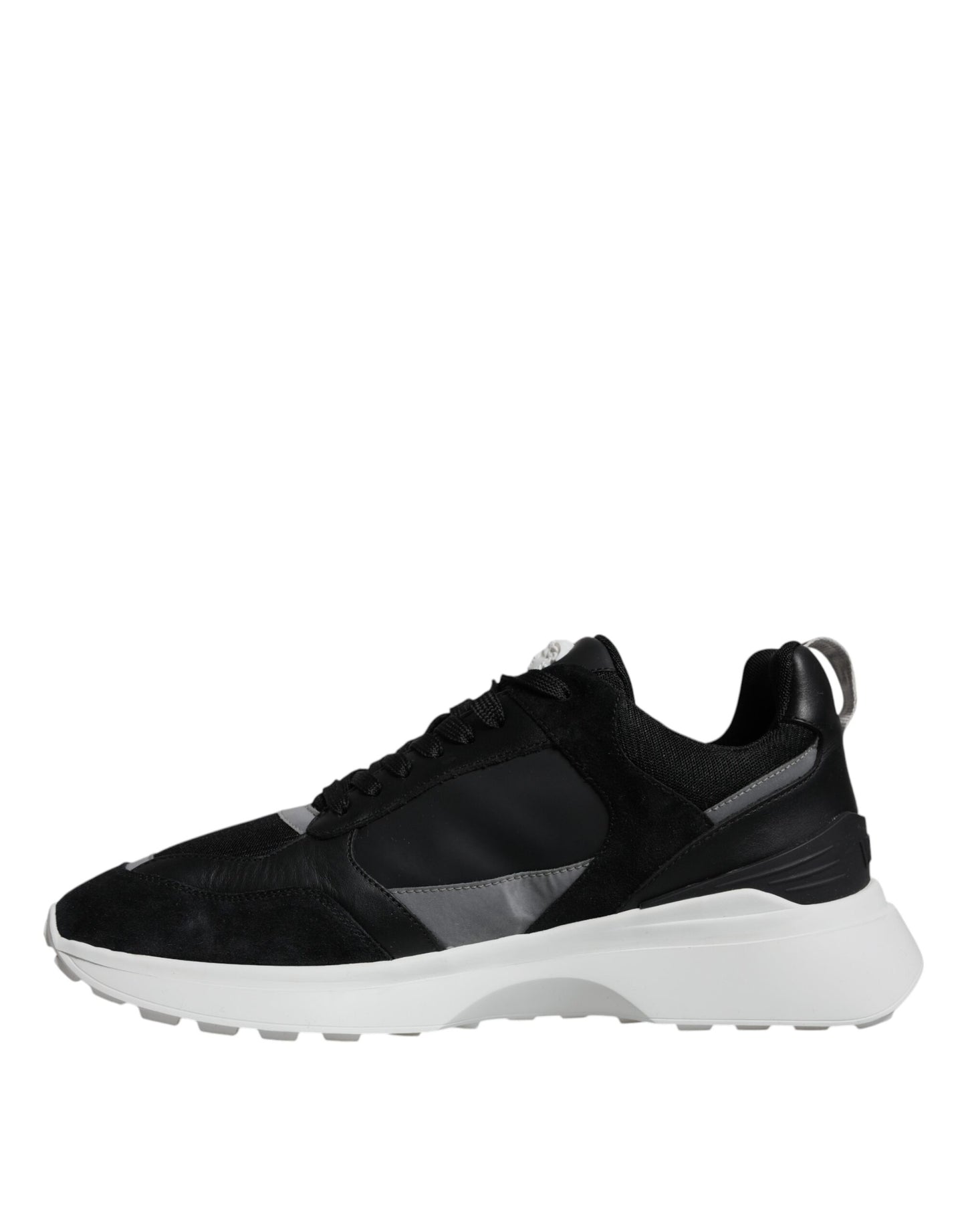 Versace Black Canvas Quad Fabric Medusa Low-Top Sneakers