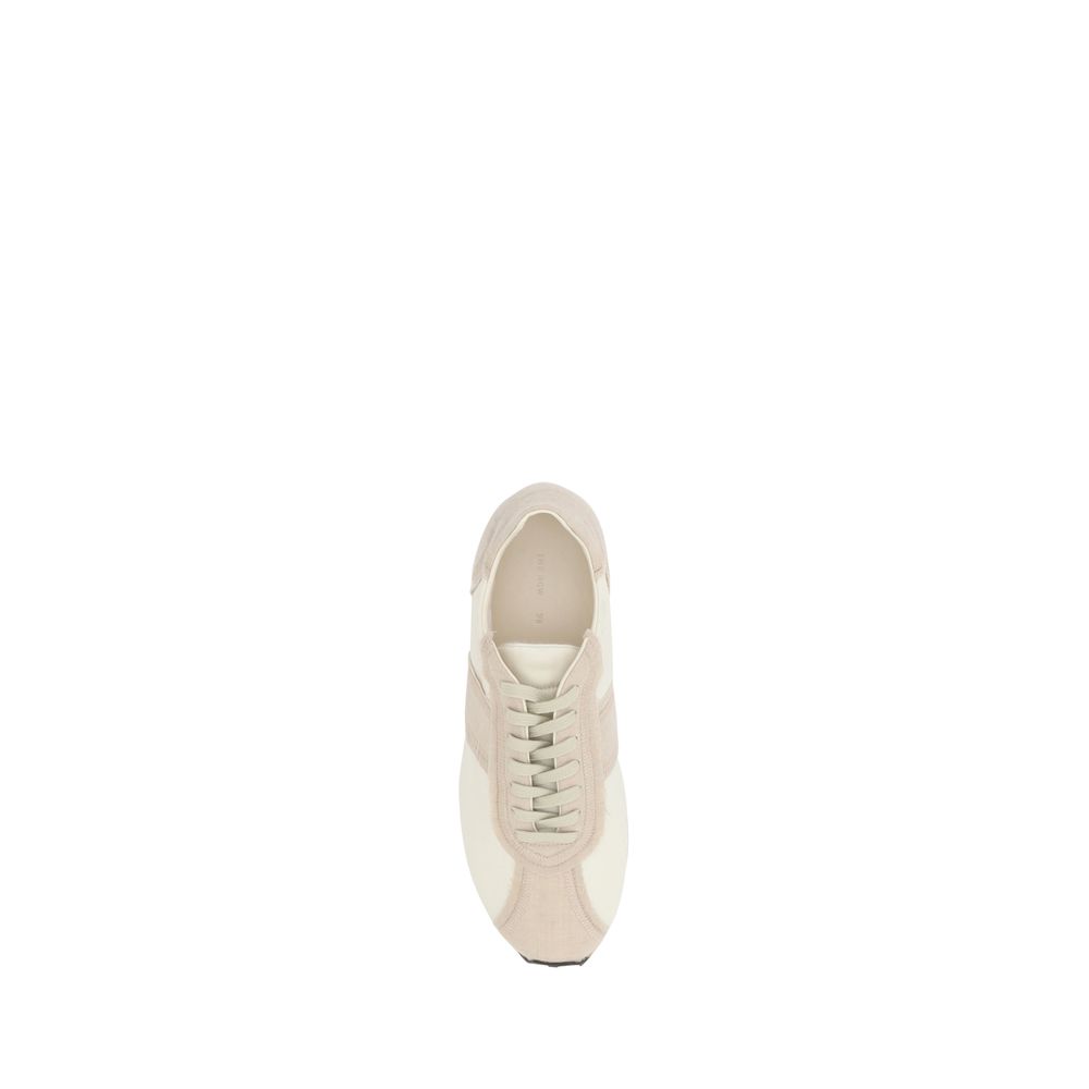 Paneled Sneakers with Lace-Up Closure