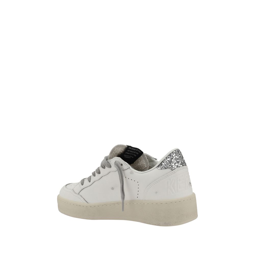 Ball Star 2 Leather Sneakers - Silver Urban Style