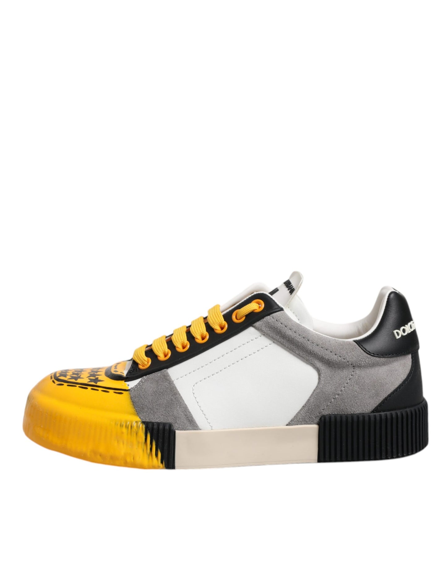 Dolce & Gabbana Multicolor Leather DNA Low Top Sneakers