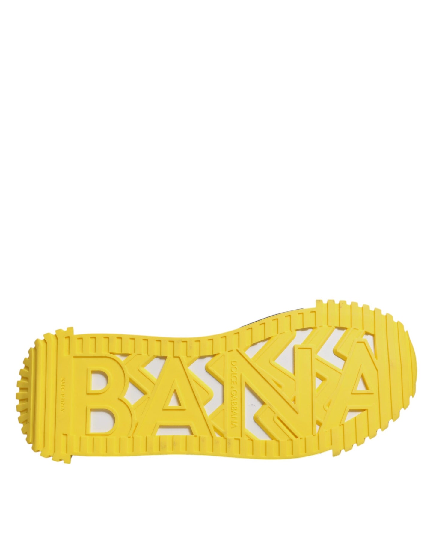 Dolce & Gabbana Black and Yellow Low-Top NS1 Sneakers