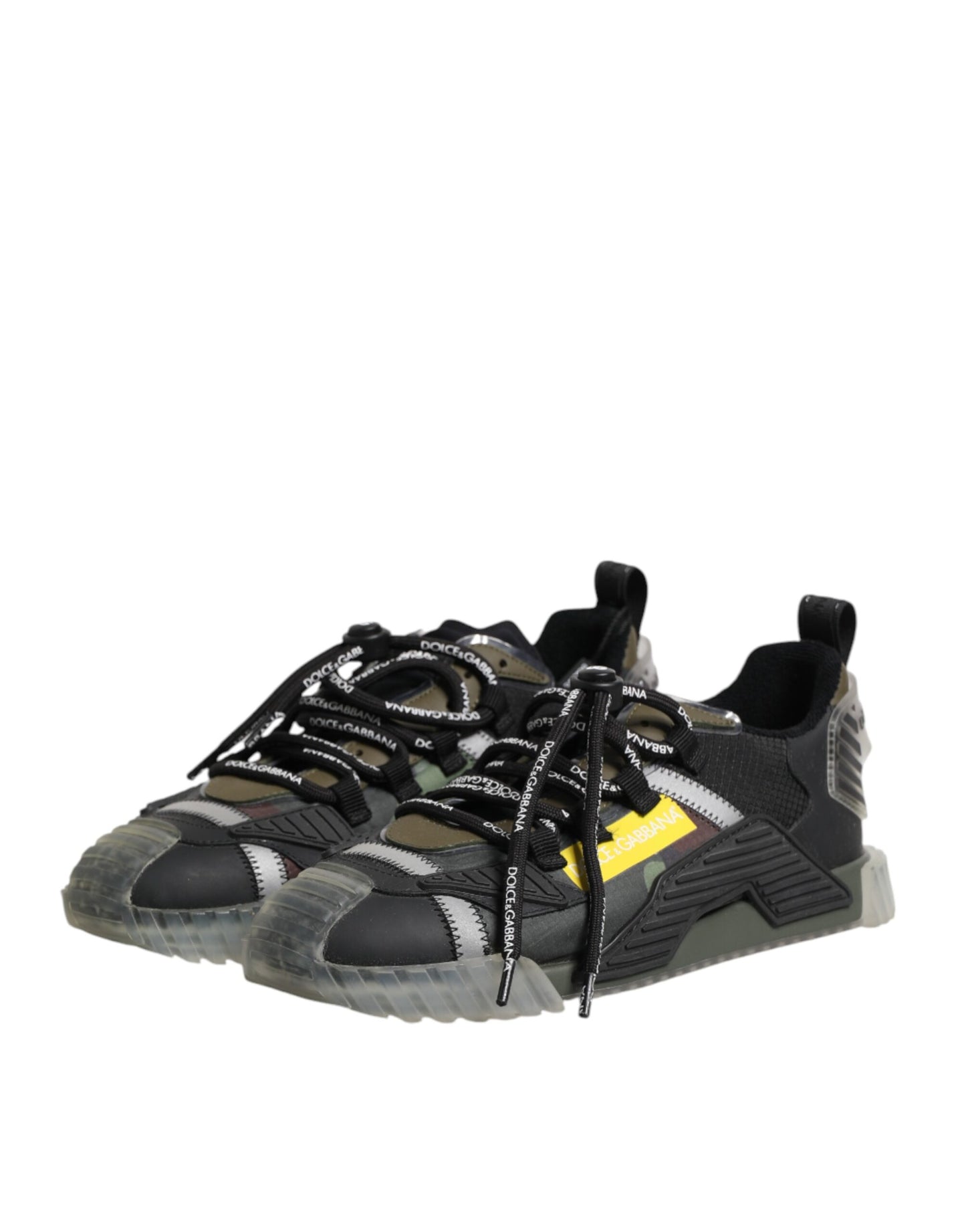 Dolce & Gabbana Multicolor Lace-Up Low-Top NS1 Sneakers