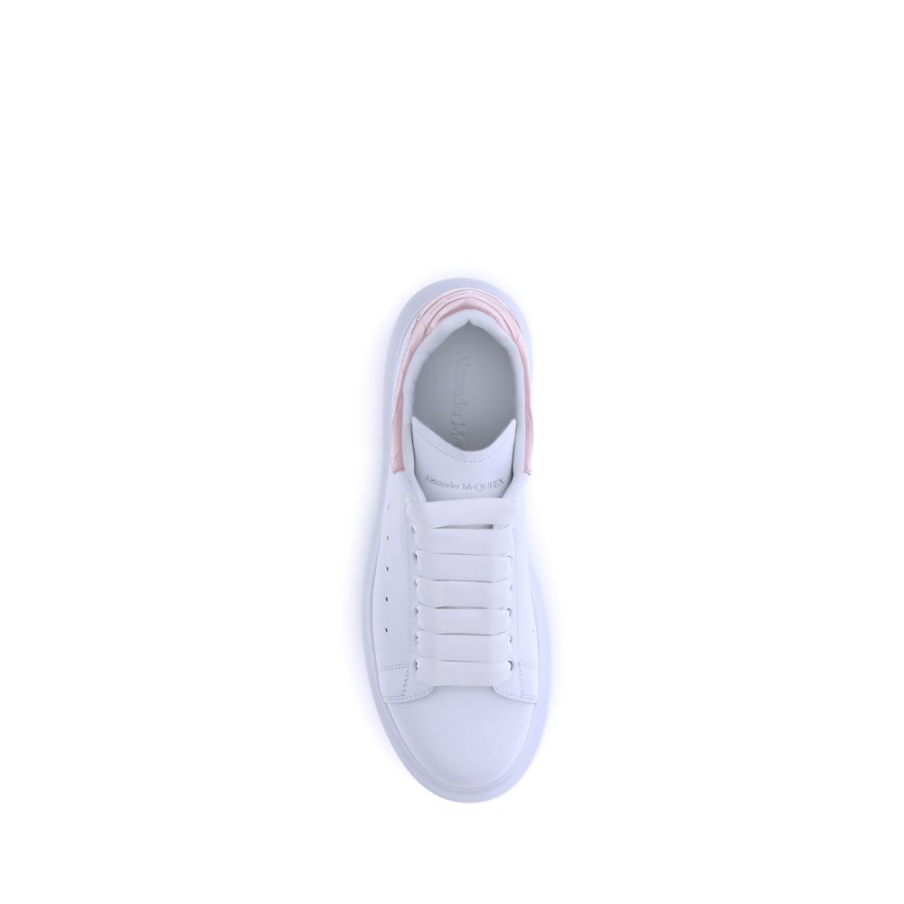 Leather Platform Sneakers with Logo Details