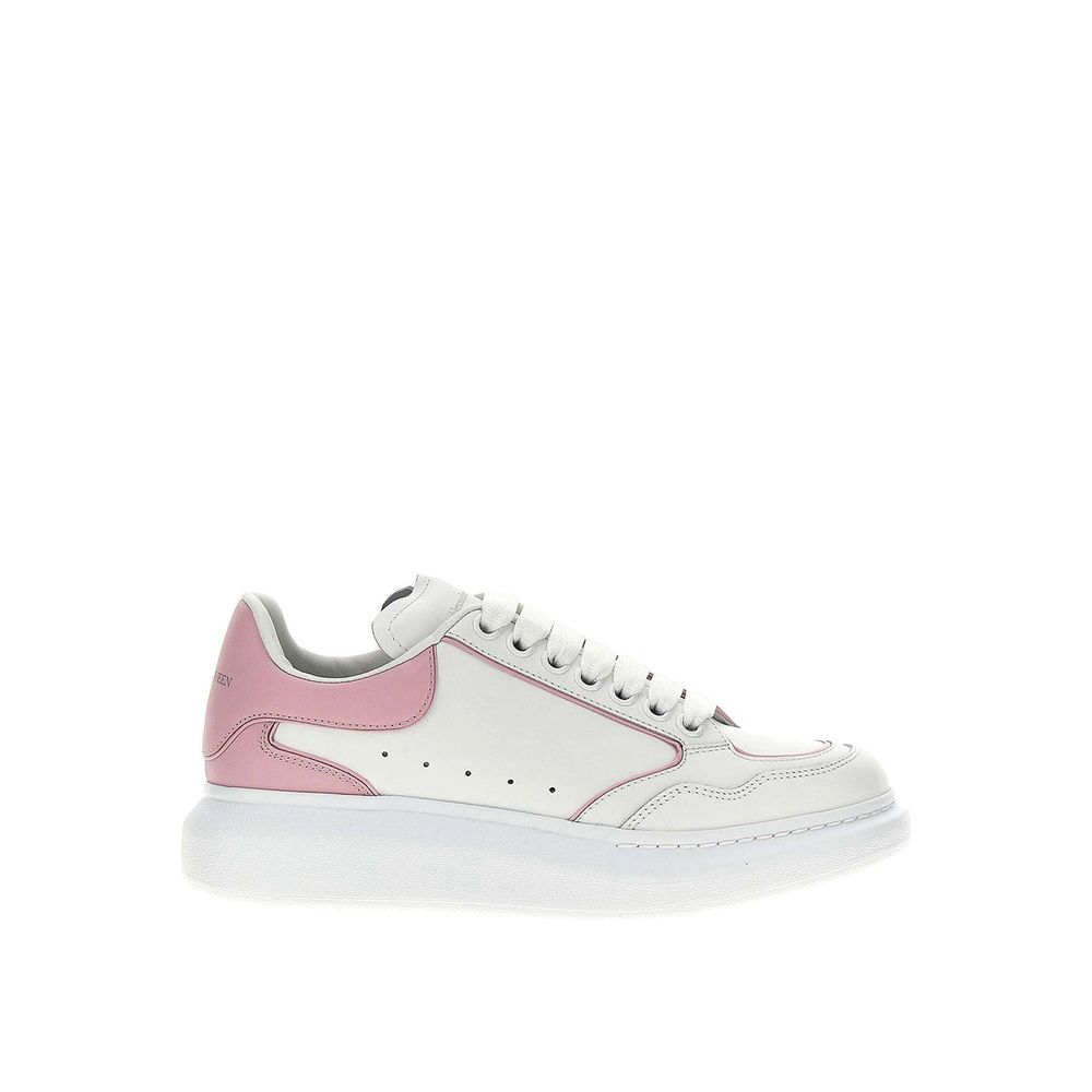 Italian Leather Perforated Sneakers - Women's Low Top