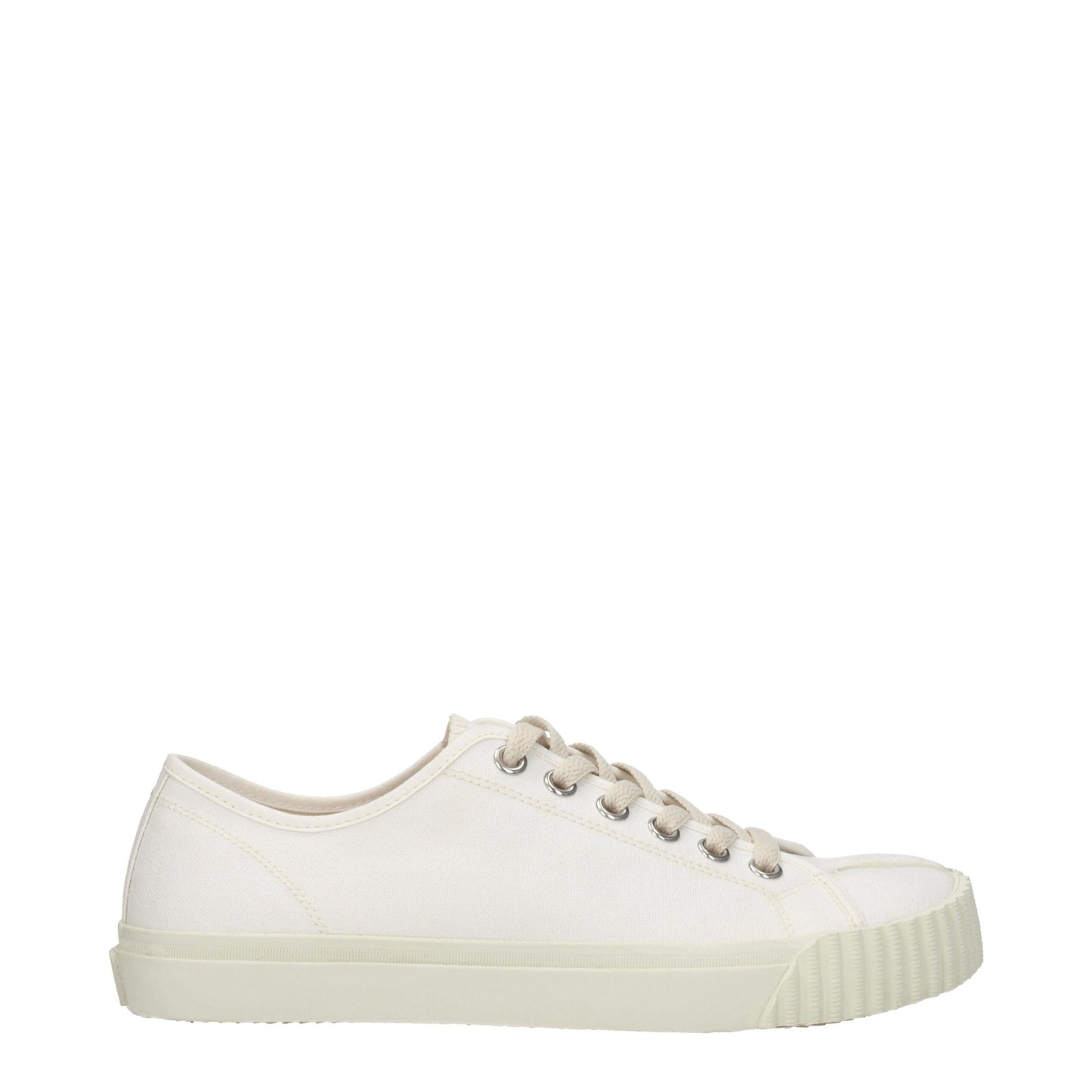 Maison Margiela White Fabric Low-Top Sneakers