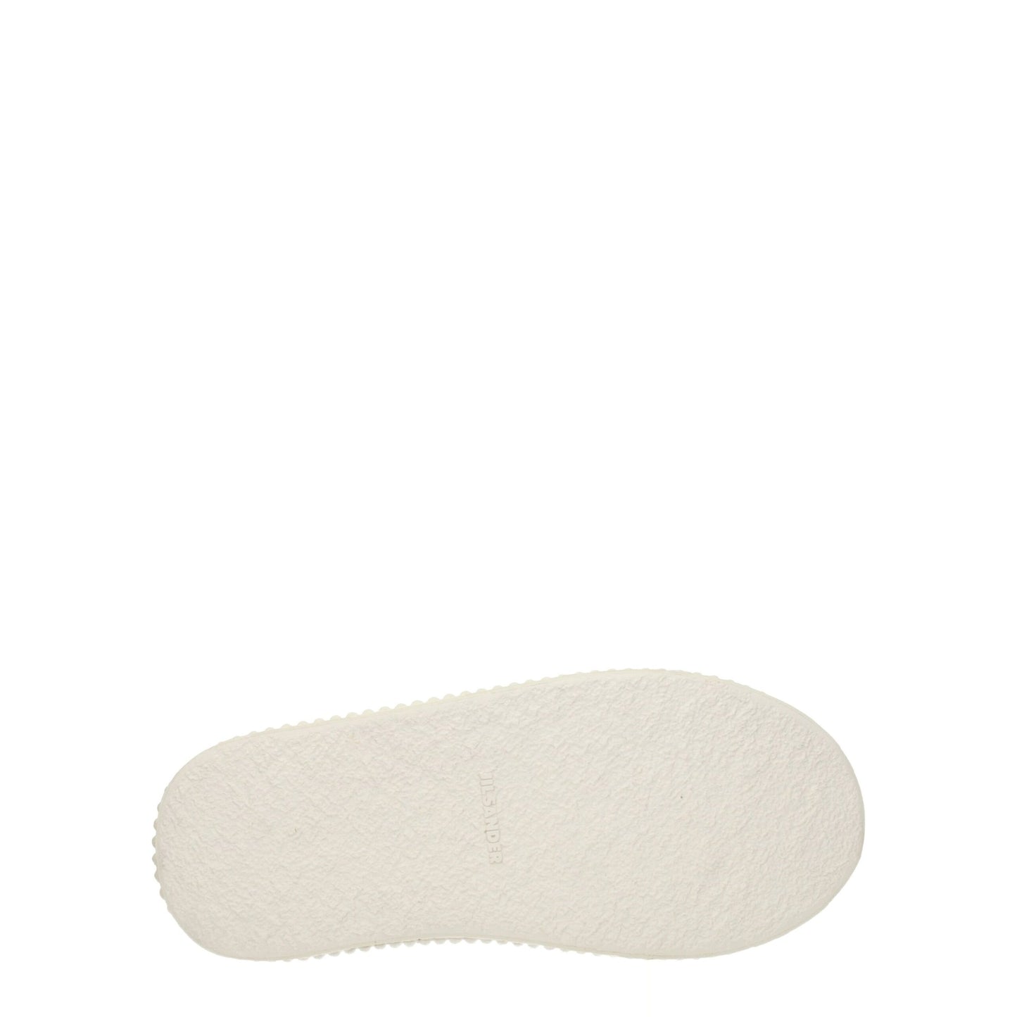 White Fabric Platform Sneakers with Aged Effect