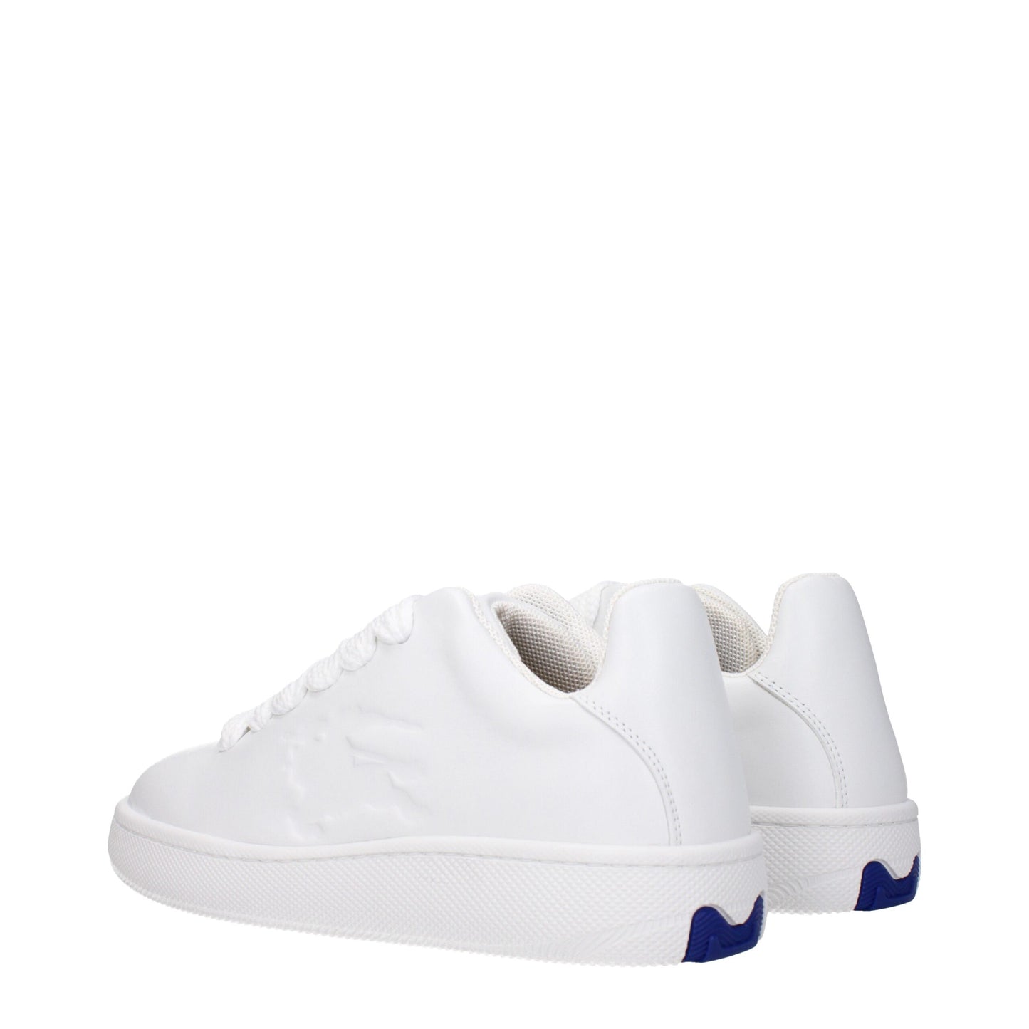 White Leather Low-Top Sneakers with Side Logo