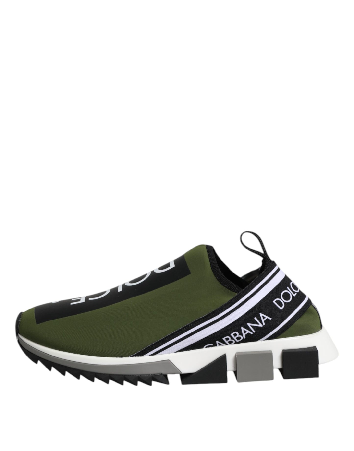 Dolce & Gabbana Green Logo Low Top Sorrento Men's Sneakers