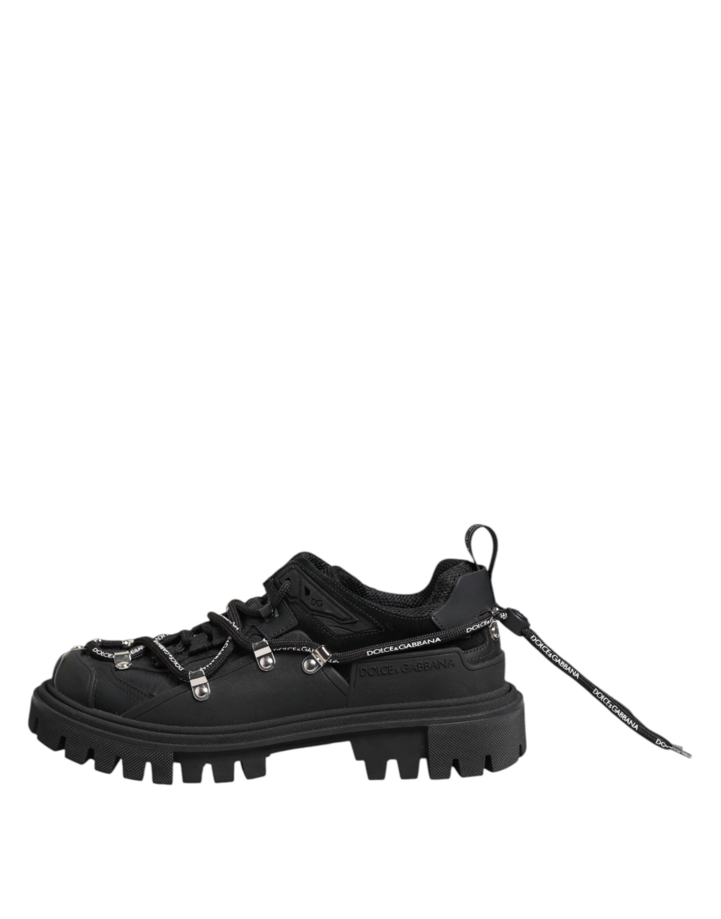 Dolce & Gabbana Black Low-Top Lace-Up Trekking Sneakers