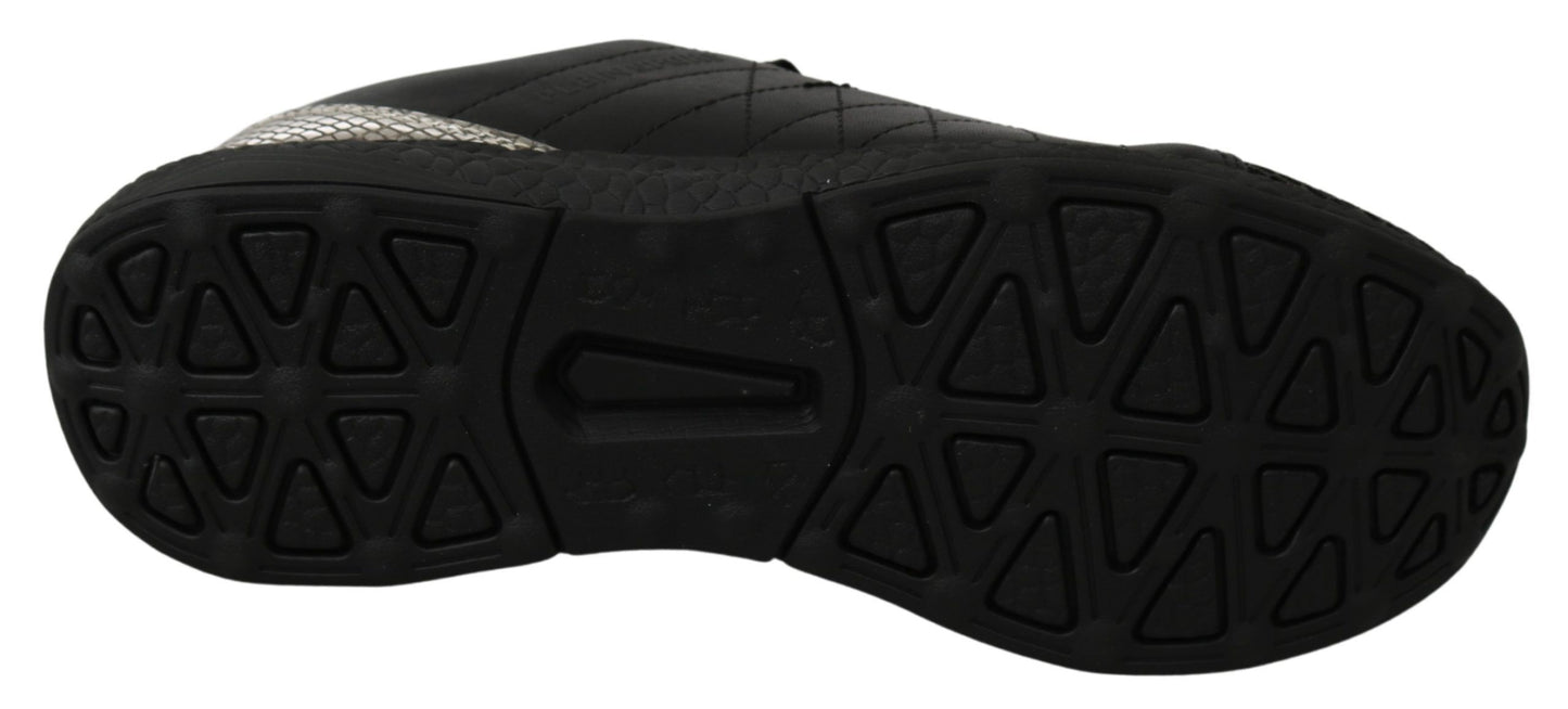 Philipp Plein Black Casual Running Sneakers