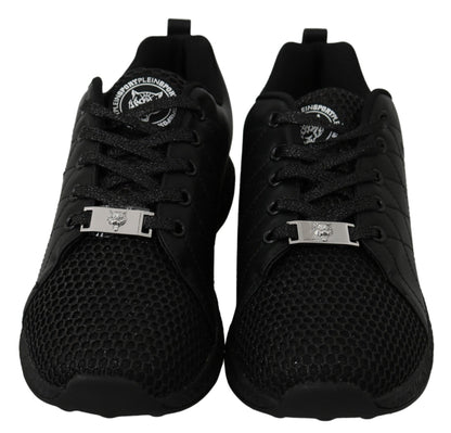 Philipp Plein Black Casual Running Sneakers