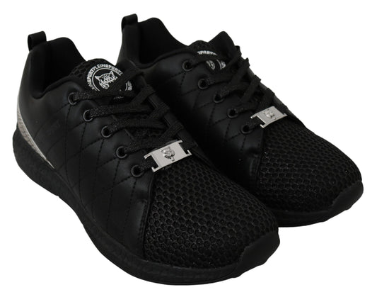 Philipp Plein Black Casual Running Sneakers