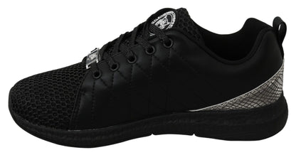 Philipp Plein Black Casual Running Sneakers