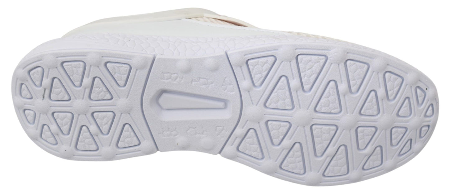 Philipp Plein White Pink Polyester Becky Sneakers