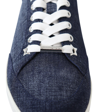 Luxury Slip-On Denim Suede Sneakers - Blue