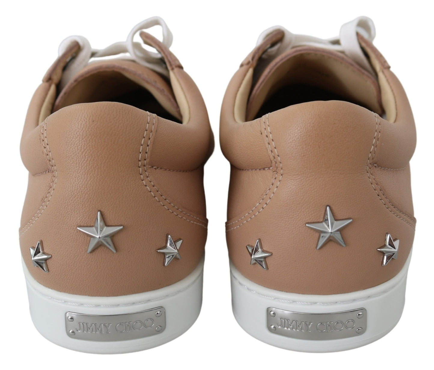 Powder Pink Nappa Leather Luxury Sneakers