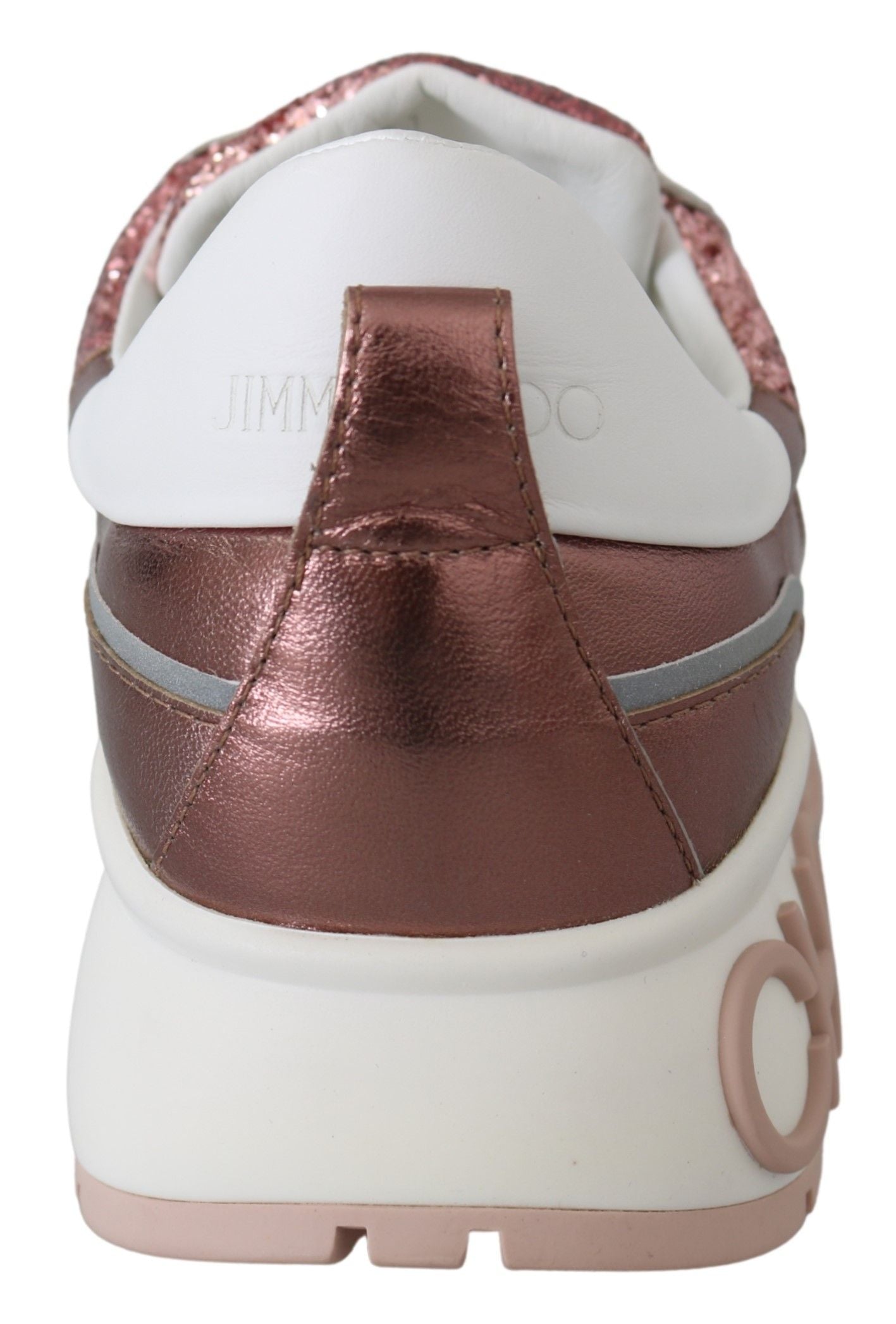 Glitter Sneakers - Pink Candyfloss Leather with Sparkle Detail