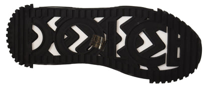 NS1 Fabric Lace-Up Sneakers - Black Gray