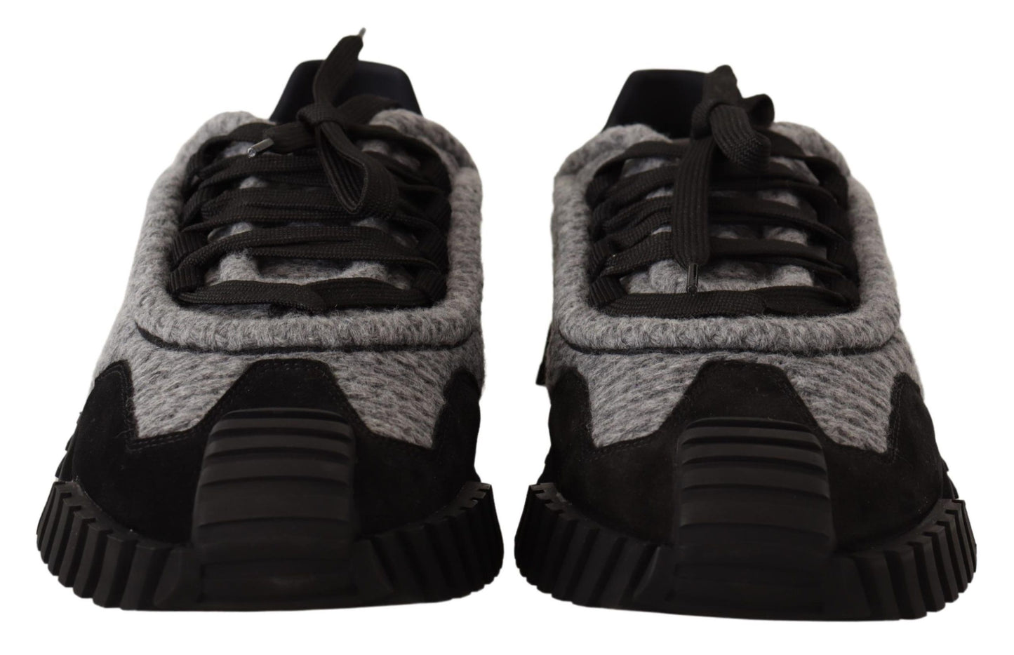 NS1 Fabric Lace-Up Sneakers - Black Gray