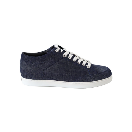 Chic Slip-On Blue Denim Suede Sneakers