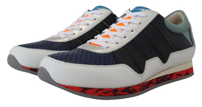 Dolce &amp; Gabbana Multicolor Leather Low-Top Sneakers