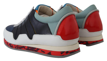 Dolce &amp; Gabbana Multicolor Leather Low-Top Sneakers