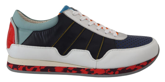 Dolce &amp; Gabbana Multicolor Leather Low-Top Sneakers