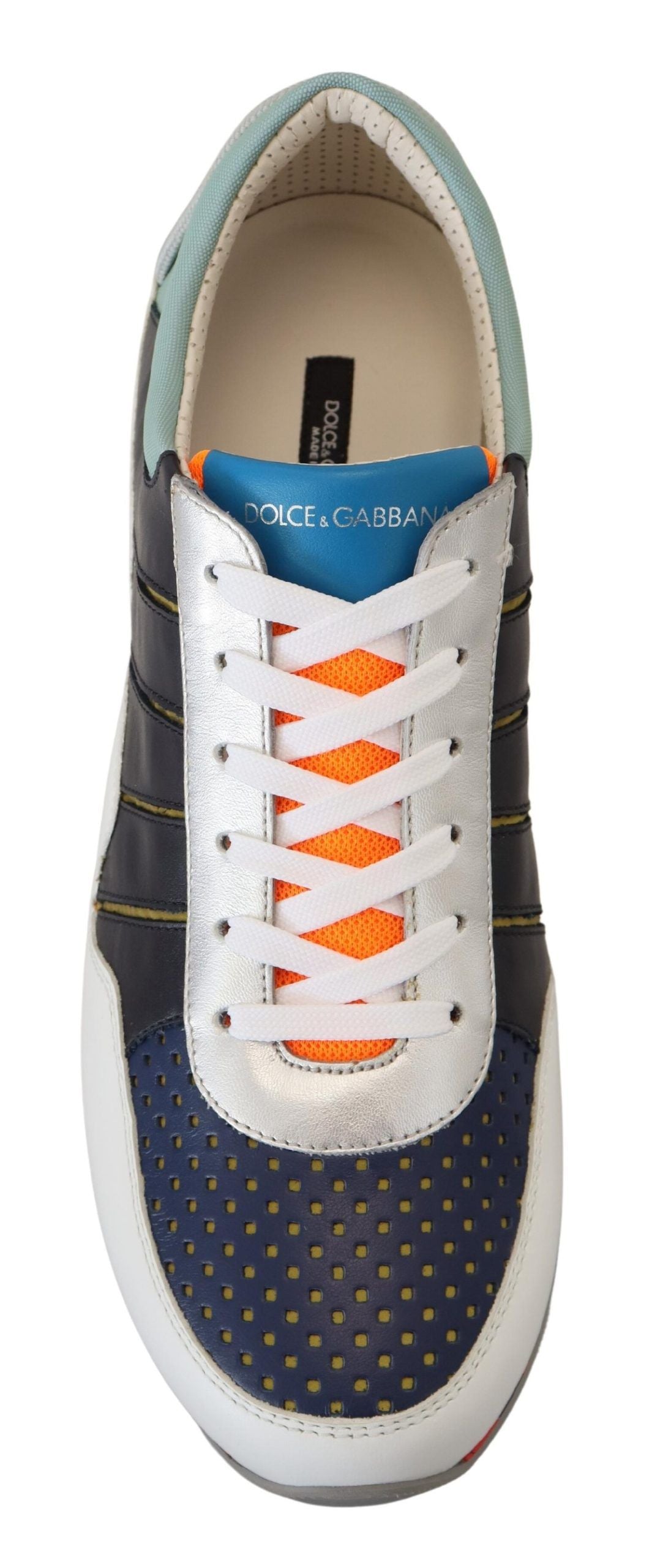 Dolce &amp; Gabbana Multicolor Leather Low-Top Sneakers