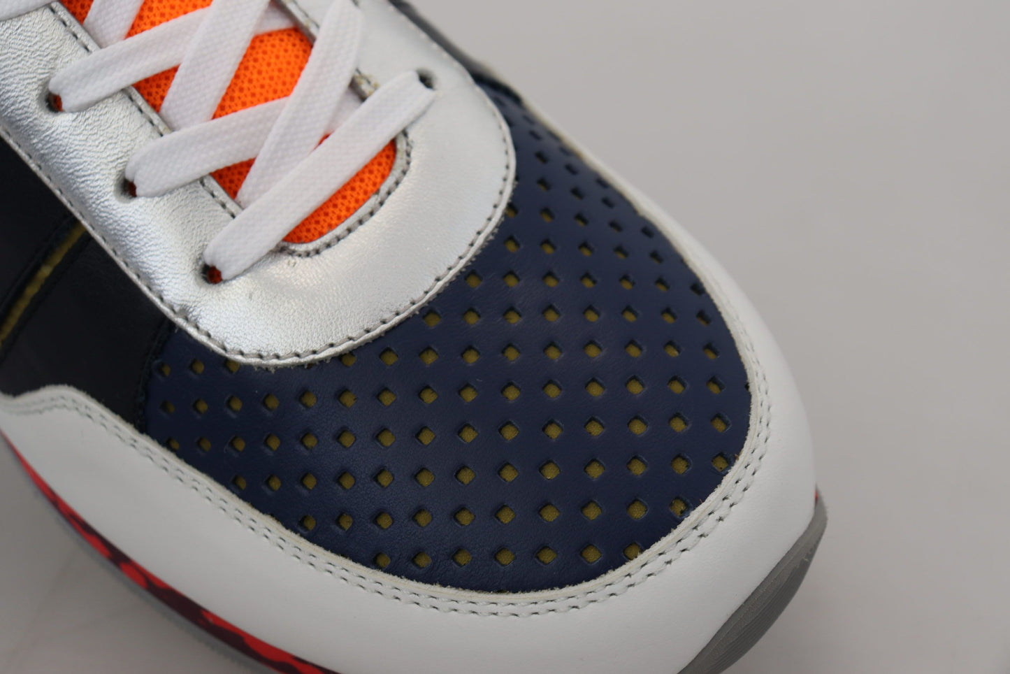 Dolce &amp; Gabbana Multicolor Leather Low-Top Sneakers