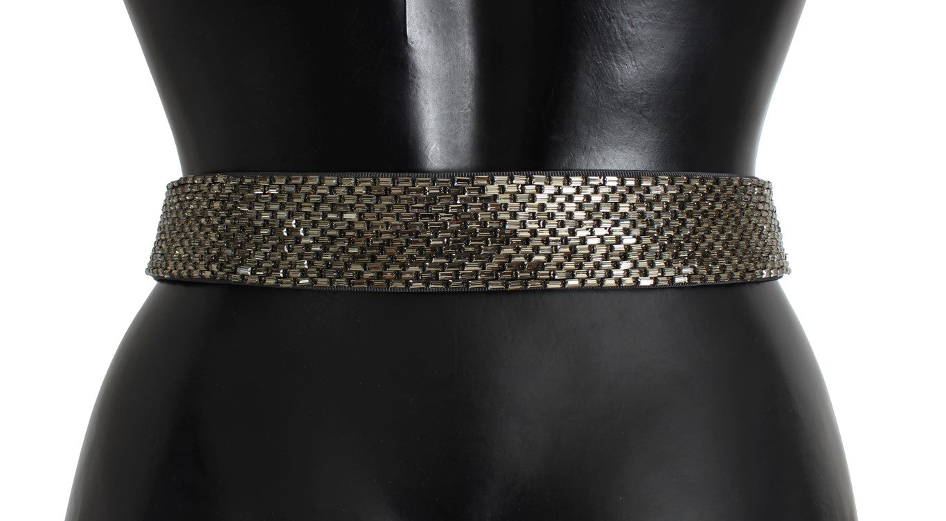 Dolce &amp; Gabbana Crystal Buckle Sequined Waist Belt