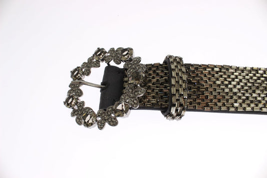 Dolce &amp; Gabbana Crystal Buckle Sequined Waist Belt
