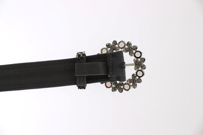 Dolce &amp; Gabbana Crystal Buckle Sequined Waist Belt