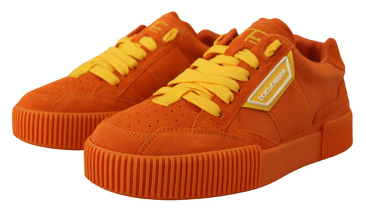 Orange Suede Leather P.J. Tucker Edition Lace-Up Sneakers