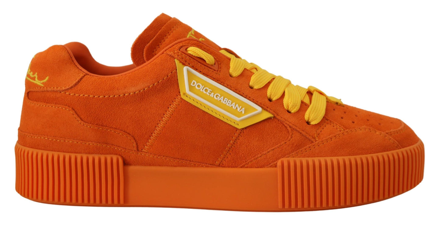 Orange Suede Leather P.J. Tucker Edition Lace-Up Sneakers