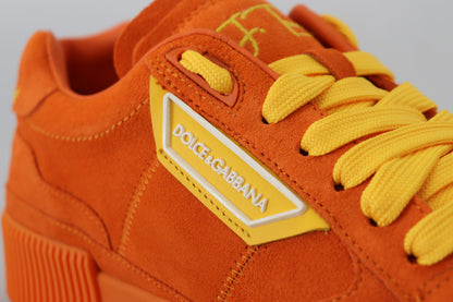 Orange Suede Leather P.J. Tucker Edition Lace-Up Sneakers