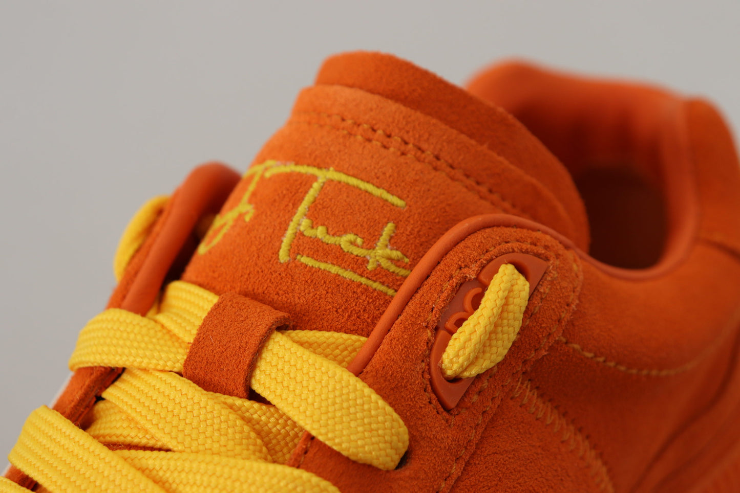 Orange Suede Leather P.J. Tucker Edition Lace-Up Sneakers