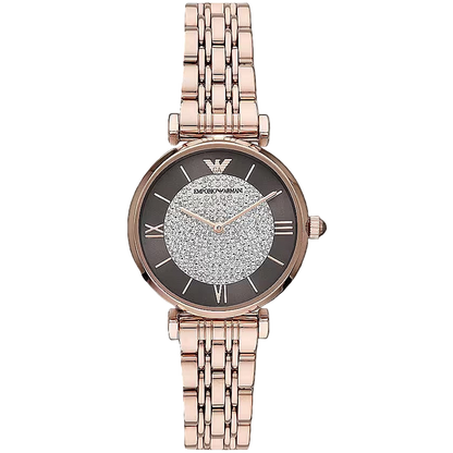 Elegant Rose Gold-Tone Ladies Watch