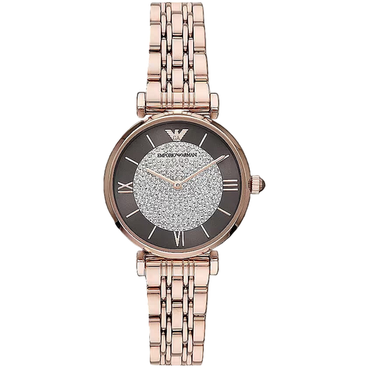 Elegant Rose Gold-Tone Ladies Watch