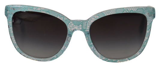 DG4190 Sicilian Lace Acetate Sunglasses - Blue Frame with Grey Gradient Lenses